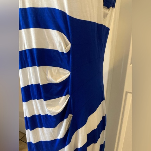 Dana Buchman Striped Maxi Dress - Women's Size 16 - Picture 4 of 9